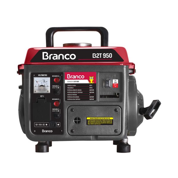 GERADOR DE ENERGIA B2T 950 0,8 KVA - PARTIDA MANUAL- MONOFÁSICO - 220V