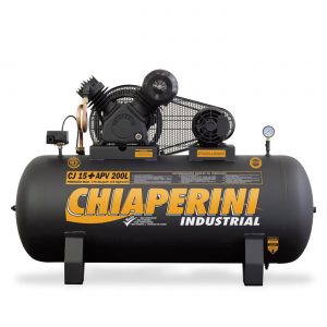 Compressor de Ar Industrial 175 LBS CJ 15+ APV/200L - 3 HP Monofásico 110/220V